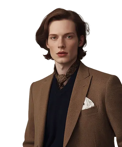 Silk Scarf & Overcoat